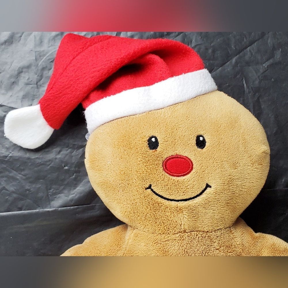 Build-A-Bear BAB 2017 Gingerbread Boy Christmas Holiday Stuffed Animal Plush GUC